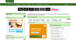 Desktop Screenshot of fonts101.com