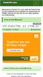 Mobile Screenshot of fonts101.com